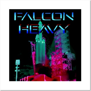 Falcon Heavy Purple Cobalt Posters and Art